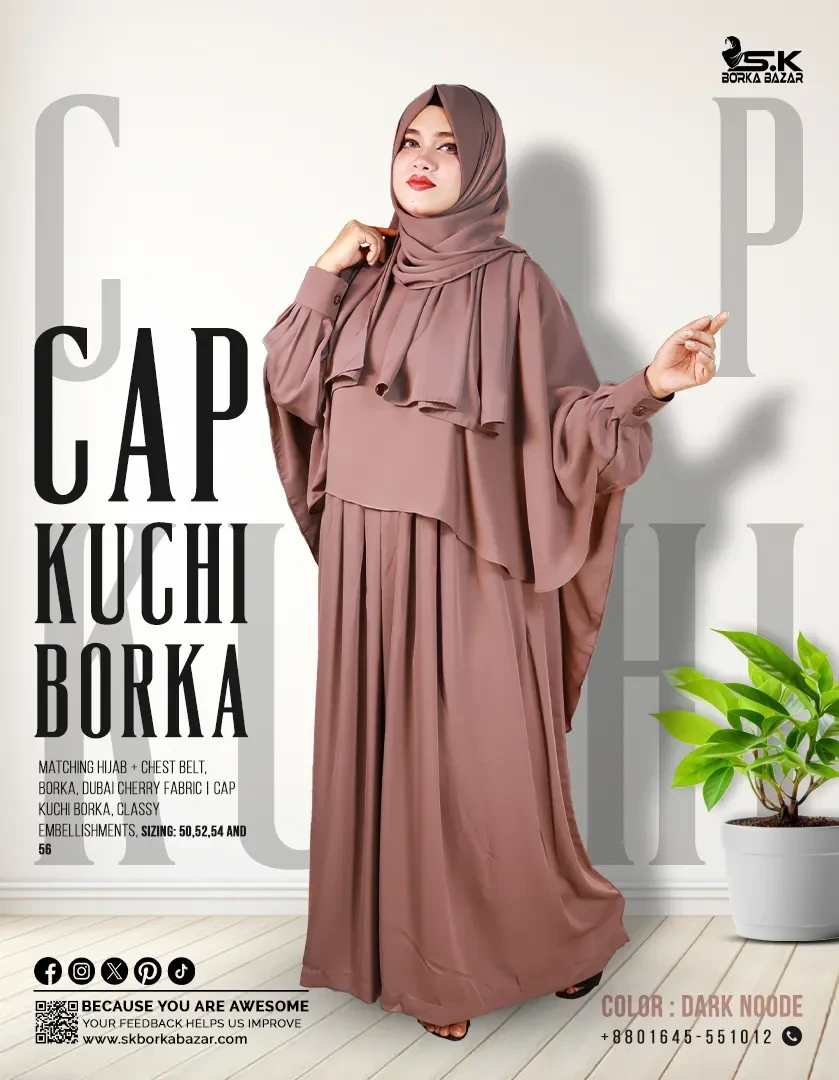 New Cap kuchi Borka Collection Durk Nood Colour